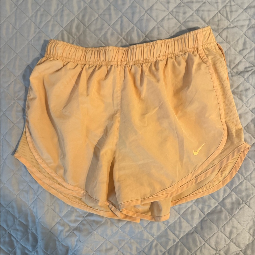 Nike Women's Light Orange Athletic Shorts